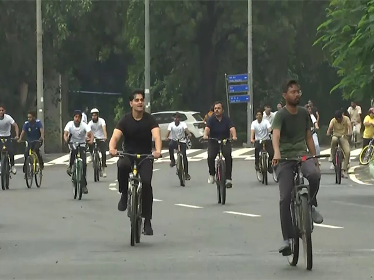 Visuals from the Fit India Sundays on Cycle (Photo/ANI)