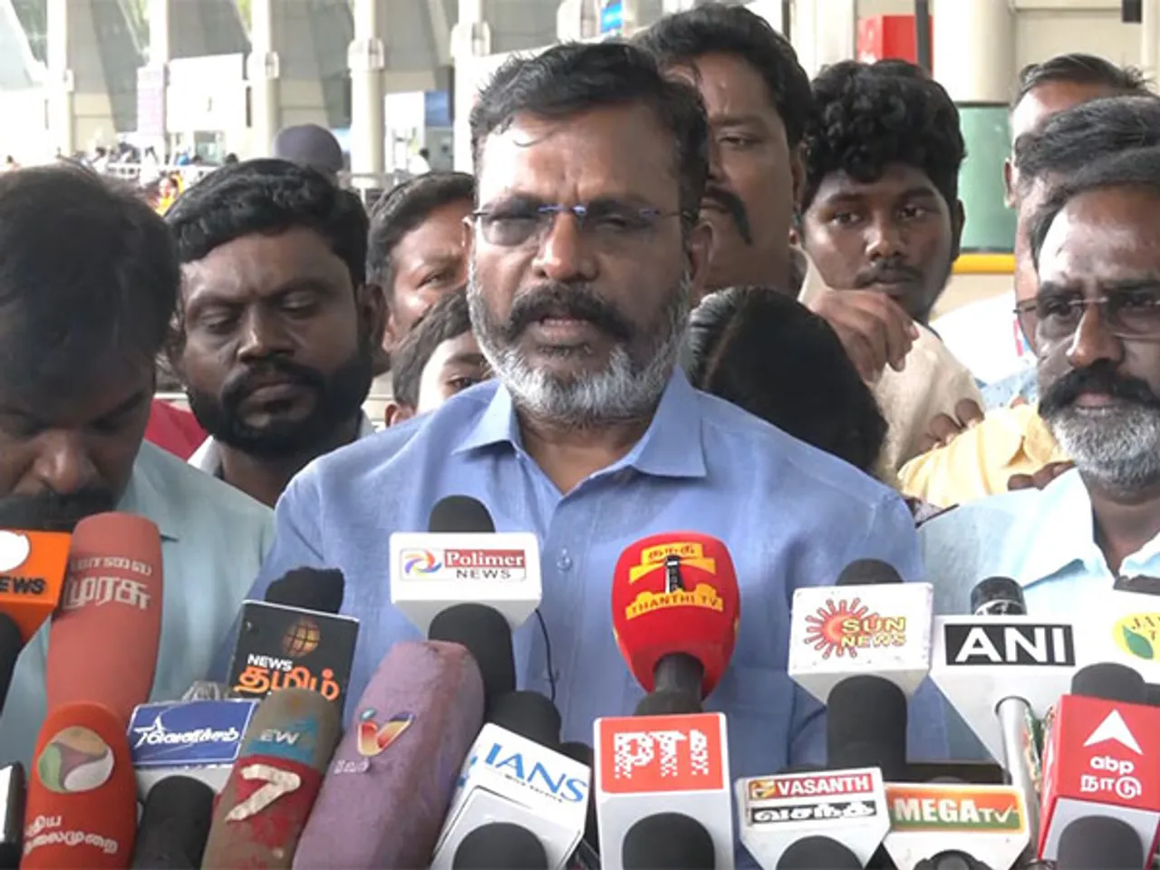 Viduthalai Chiruthaigal Katchi (VCK) president, Thol Thirumavalavan (Photo/ANI)