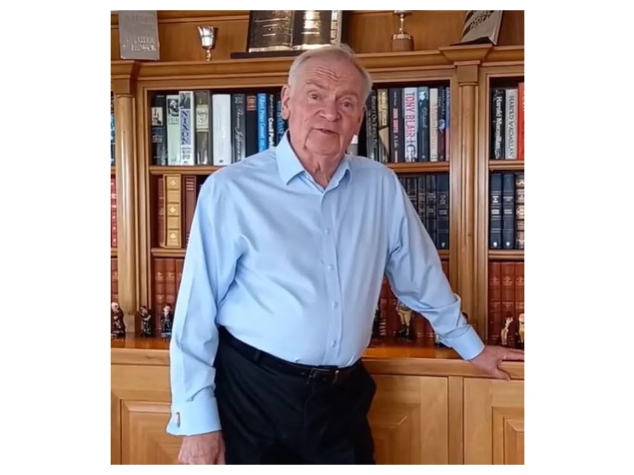 Novelist Jaffrey Archer (Photo/Instagram@jeffrey_archer_author)