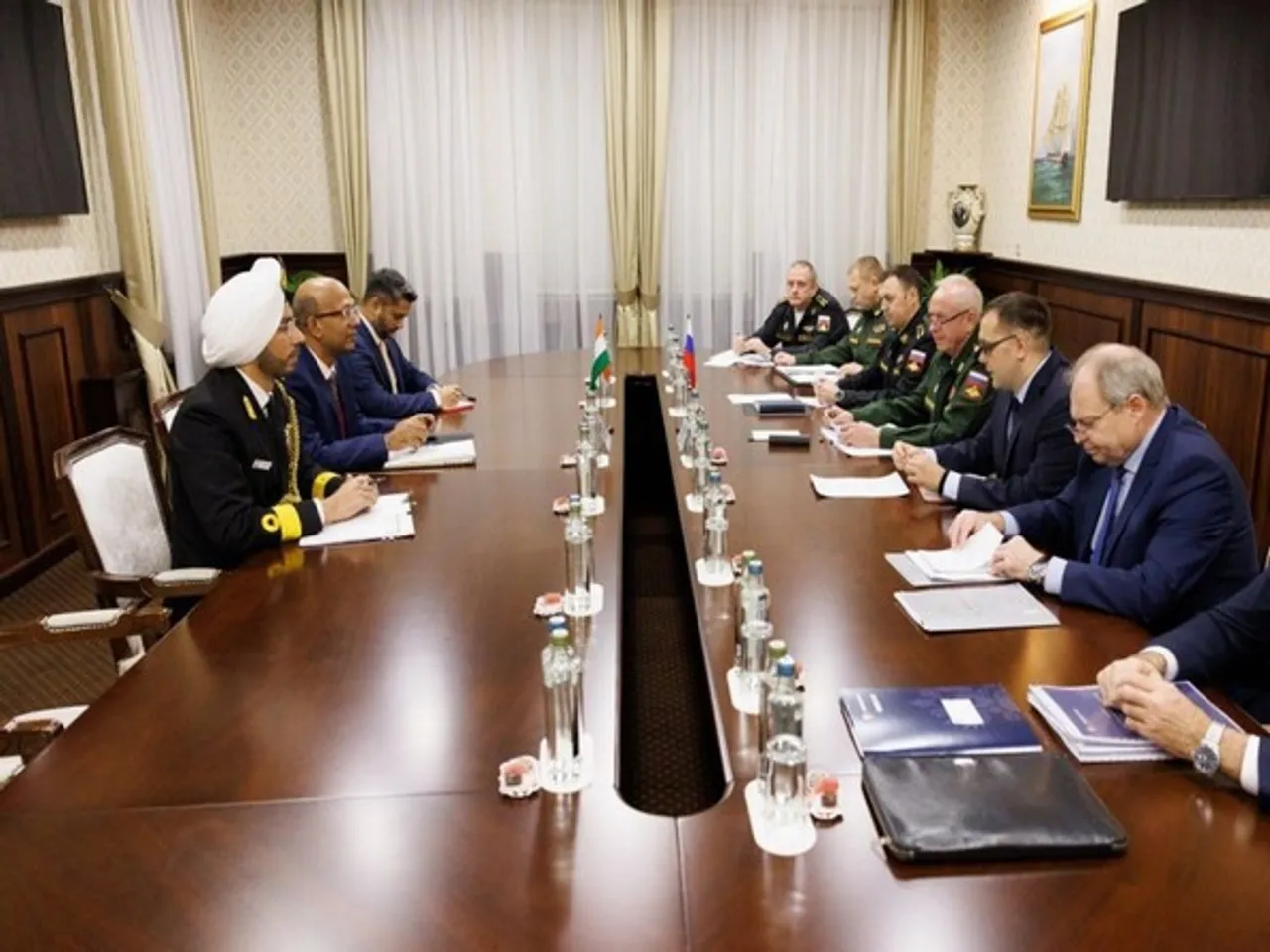 Russian Deputy Defence Minister Aleksandr Fomin meets Indian Ambassador Vinay Kumar in Moscow (Image: X/@sidhant)