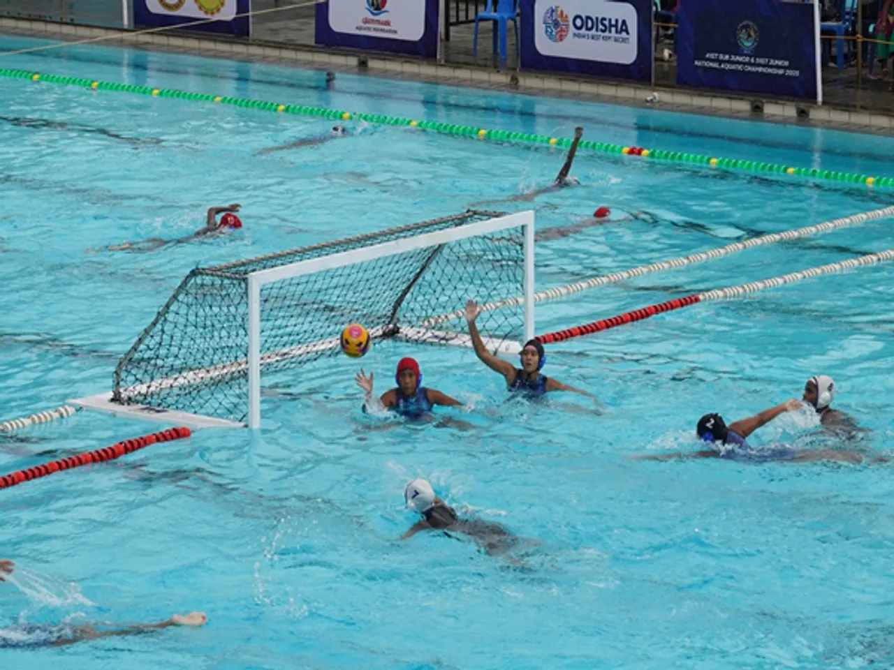 A visual from the waterpolo girls competition. (Photo: KSA)