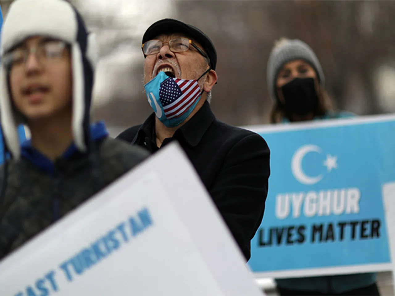 Protest against Uyghur Exploitation (Image/Reuters)