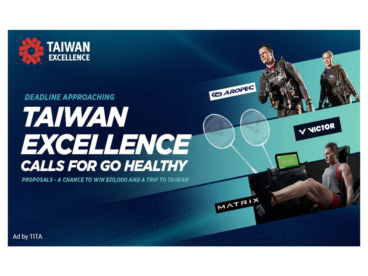 Deadline Approaching: Taiwan Excellence Calls for “Go Healthy” Proposals - A Chance to Win $30,000 and a Trip to Taiwan