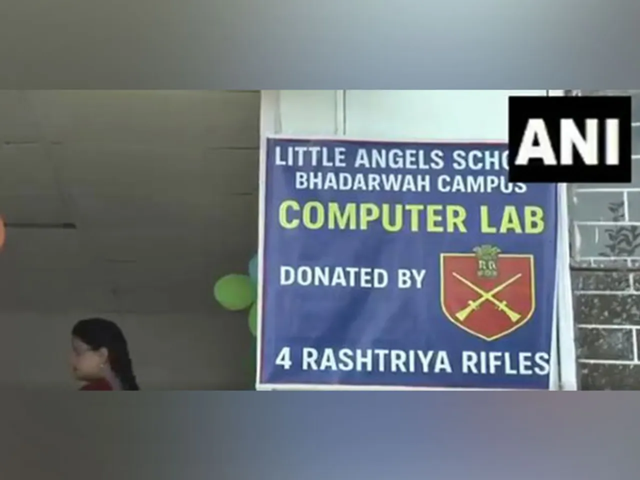 Indian Army’s 4 Rashtriya Rifles sets up computer lab at Little Angel School in Bhaderwah under PMGDISHA (Photo/ANI)