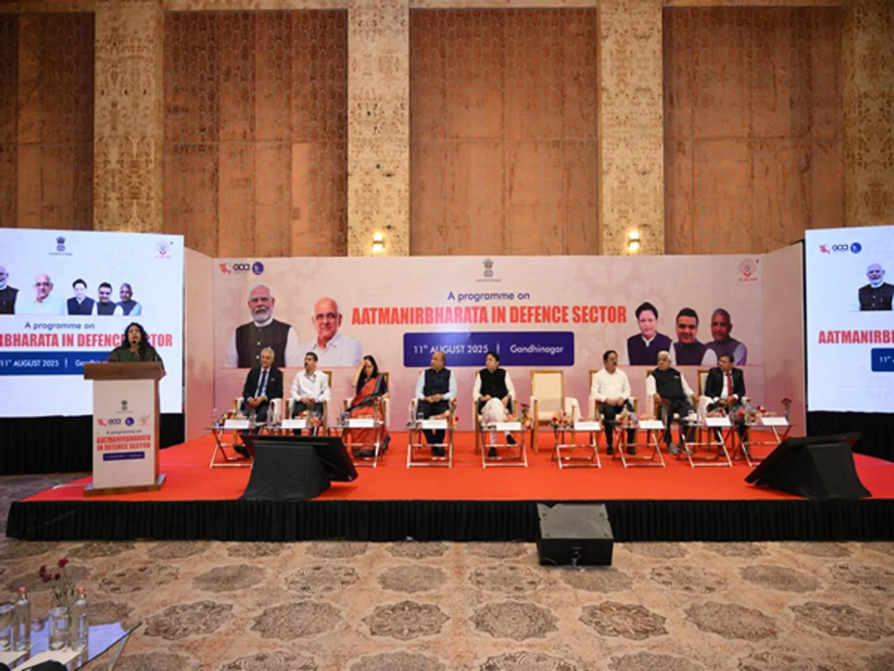 Seminar on ‘Aatmanirbharata in Defence Sector’ held in Gandhinagar (Photo/ANI)