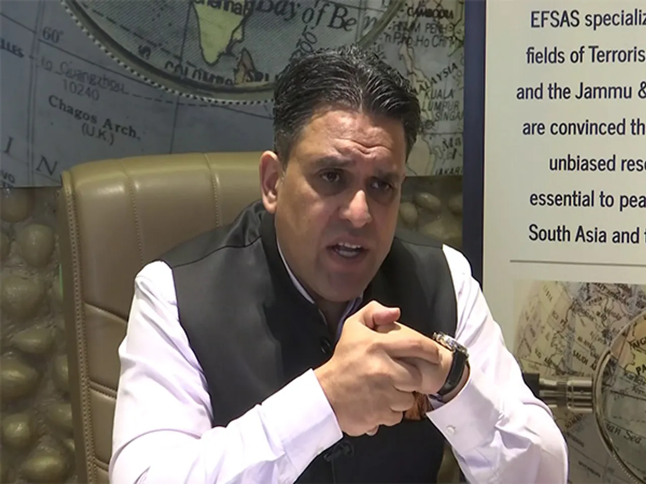 Kashmiri political activist and Director of the European Foundation for South Asian Studies (EFSAS), Junaid Qureshi.(Photo/ANI)