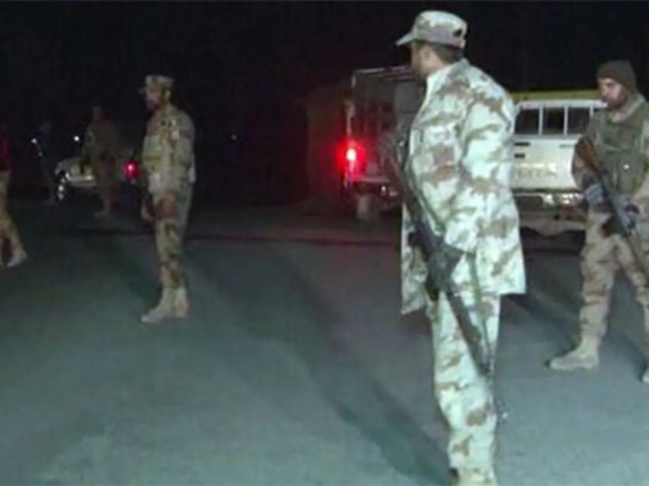 Security forces at key checkpoints in Balochistan (Image Source: @TBPEnglish)