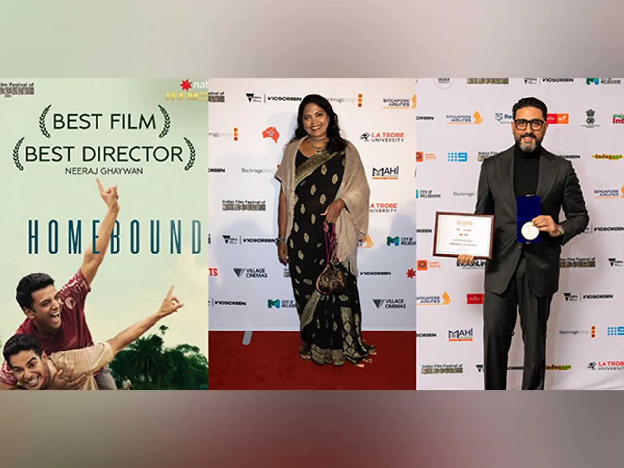 Homebound, Geetha Kailasam,  Abhishek Bachchan (Image source: Instagram, IFFM)