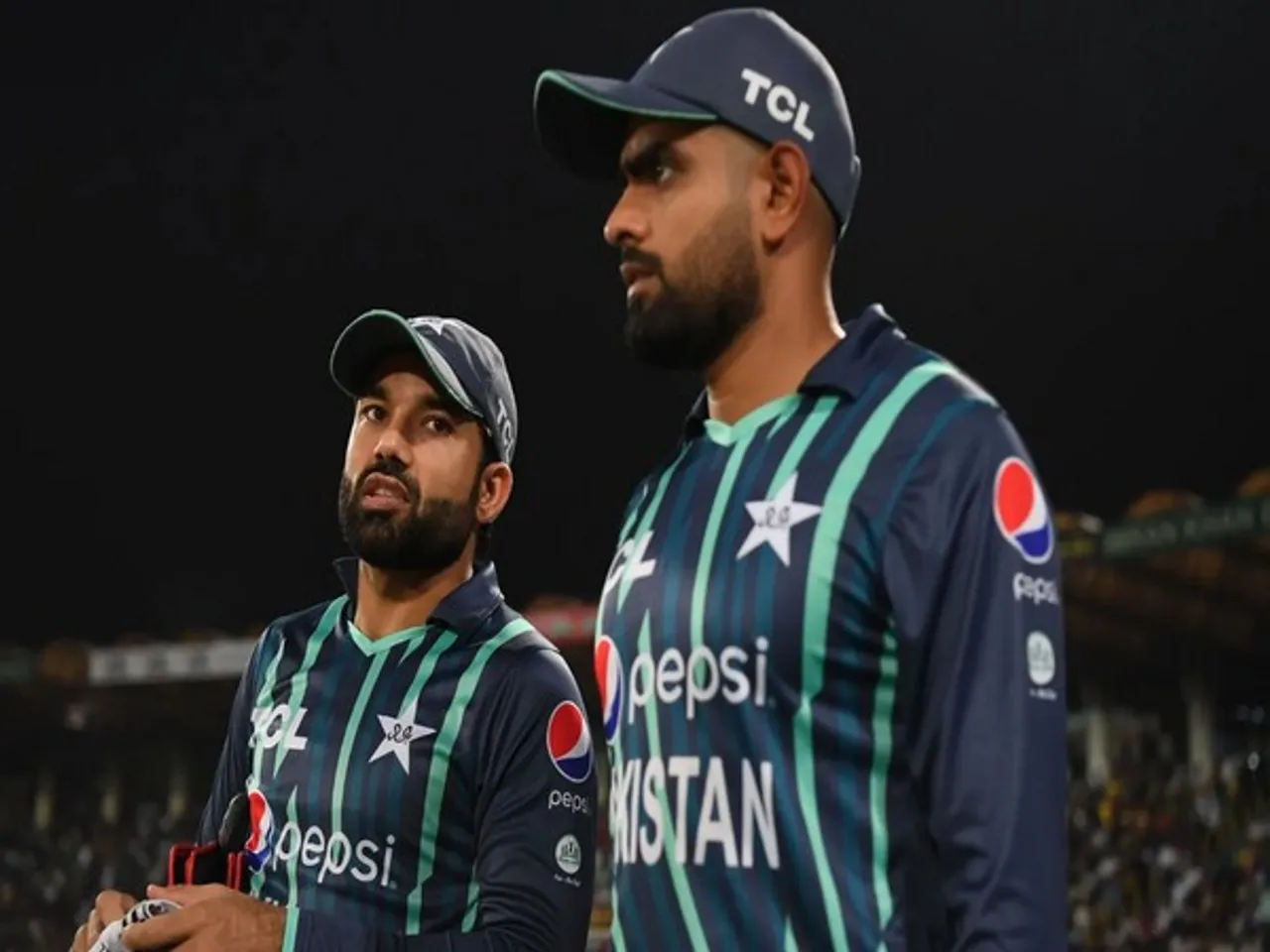 Mohammed Rizwan and Babar Azam. (Photo: ICC)