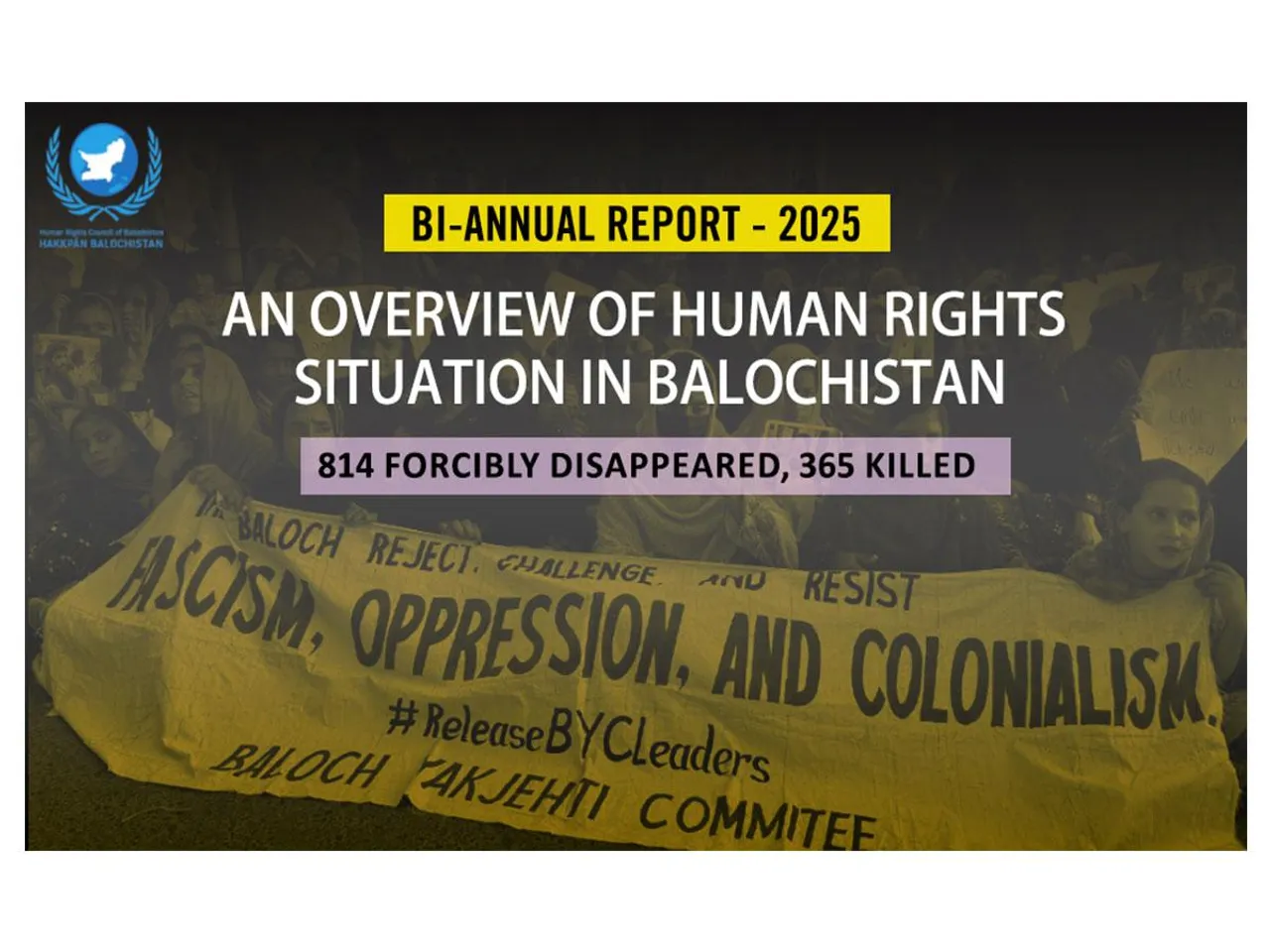 Human Rights Council of Balochistan highlights ‘Shocking escalation’ of state violence in region (Photo/Human Rights Council of Balochistan)