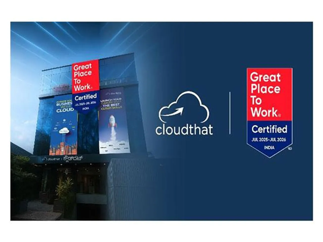 CloudThat celebrates its new recognition as a Great Place To Work® Certified company