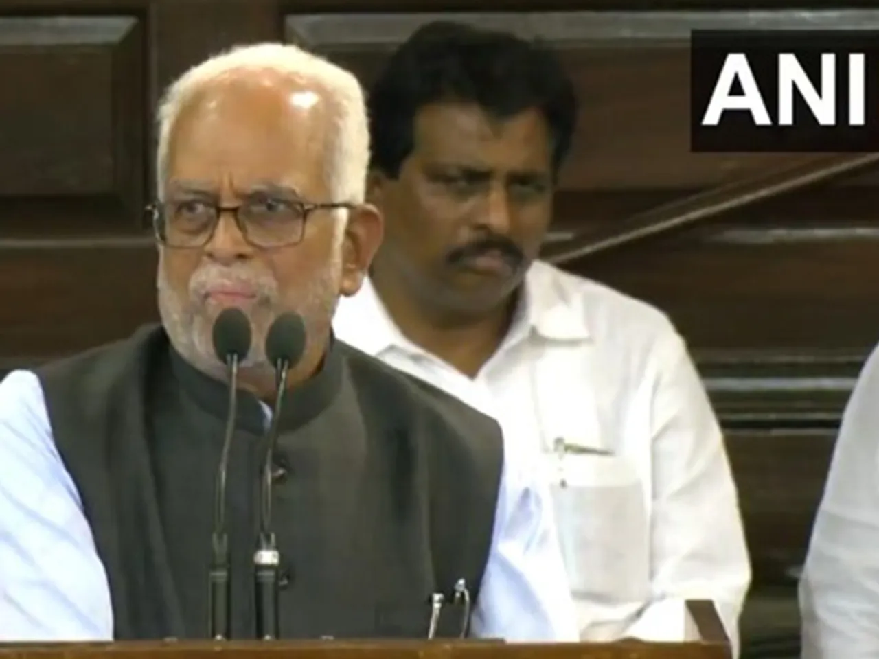 INDIA alliance Vice-Presidential nominee, former Supreme Court Judge B Sudershan Reddy (Photo/ANI)