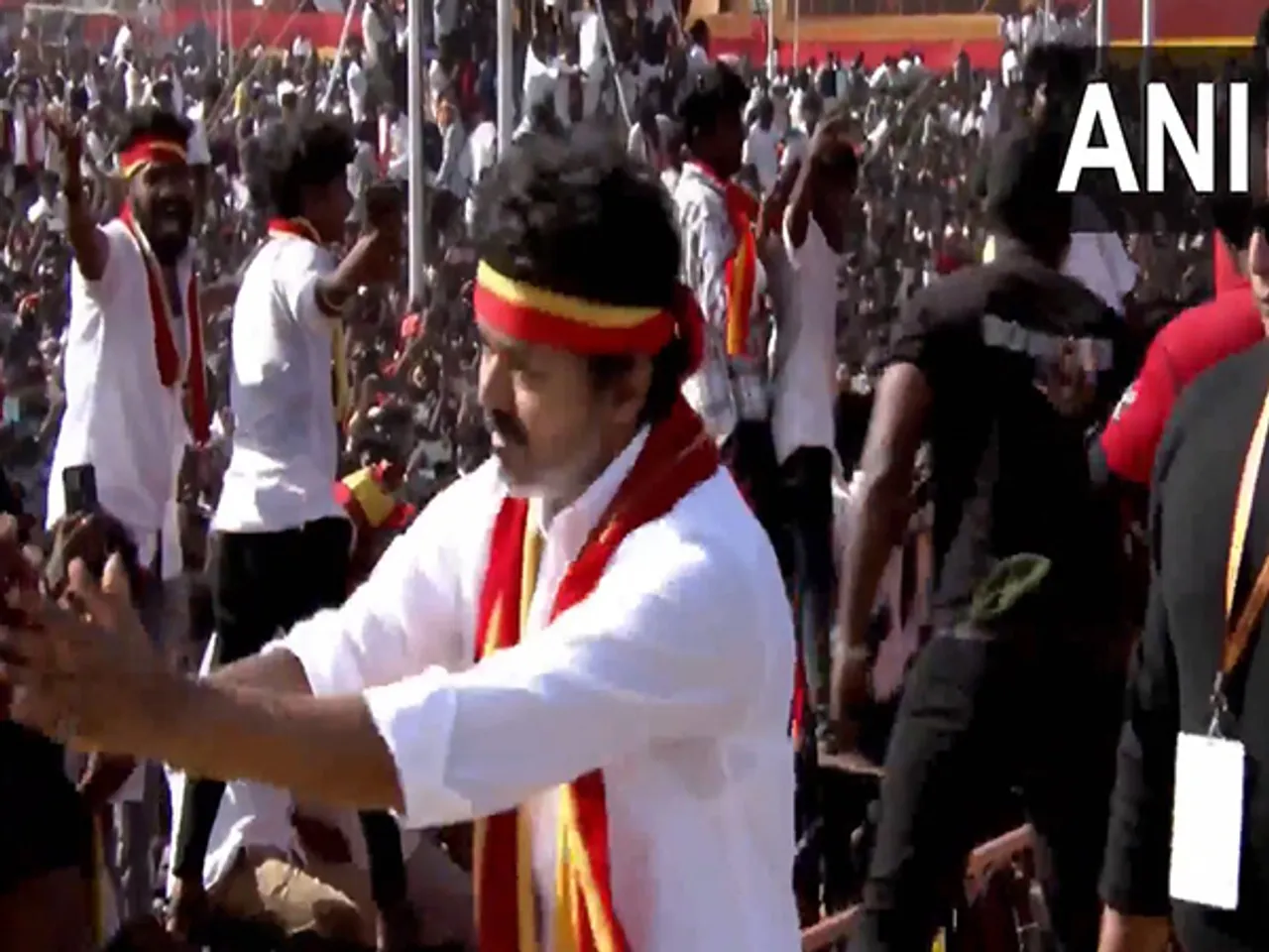 Actor and TVK chief Vijay arrives in Madurai (Photo/ANI)