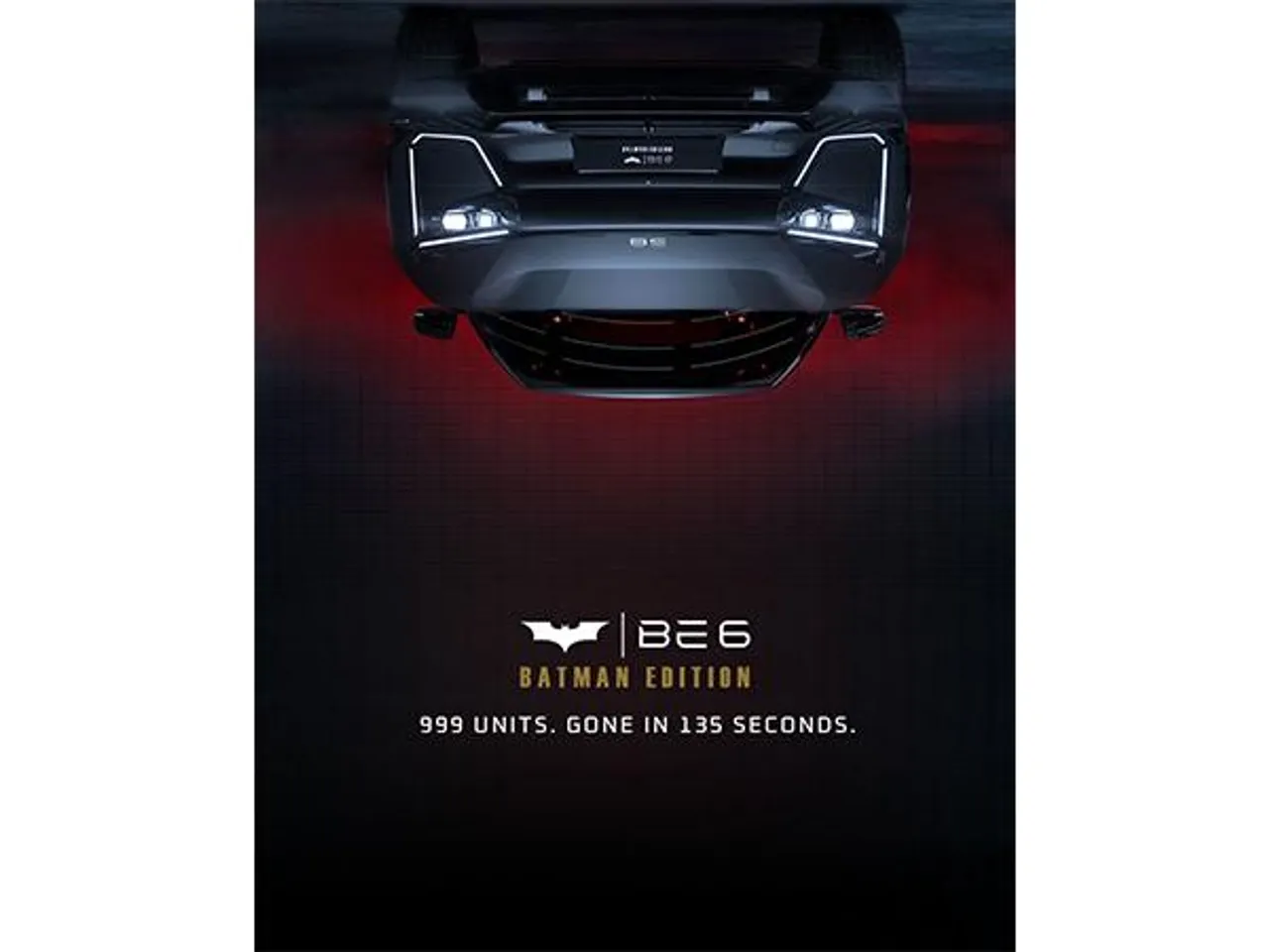 Mahindra BE 6 Batman Edition bookings (Image: Mahindra)