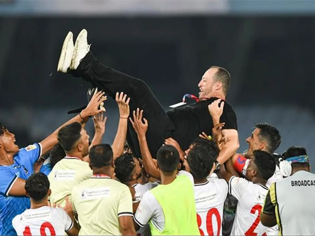 NorthEast United FC celebrating after winning the title (Photo: Durand Cup)