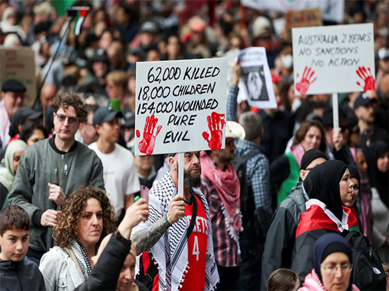 Australians rally nationwide demanding end to Gaza genocide (Photo/Reuters)
