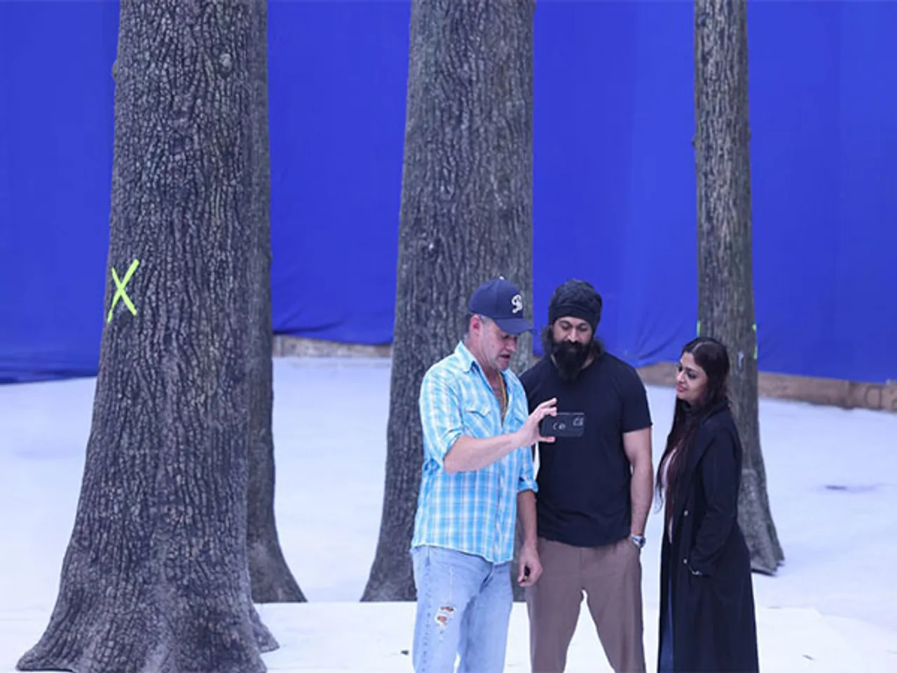 Actor Yash with Hollywood action director JJ Perry (Image source: Film's team)