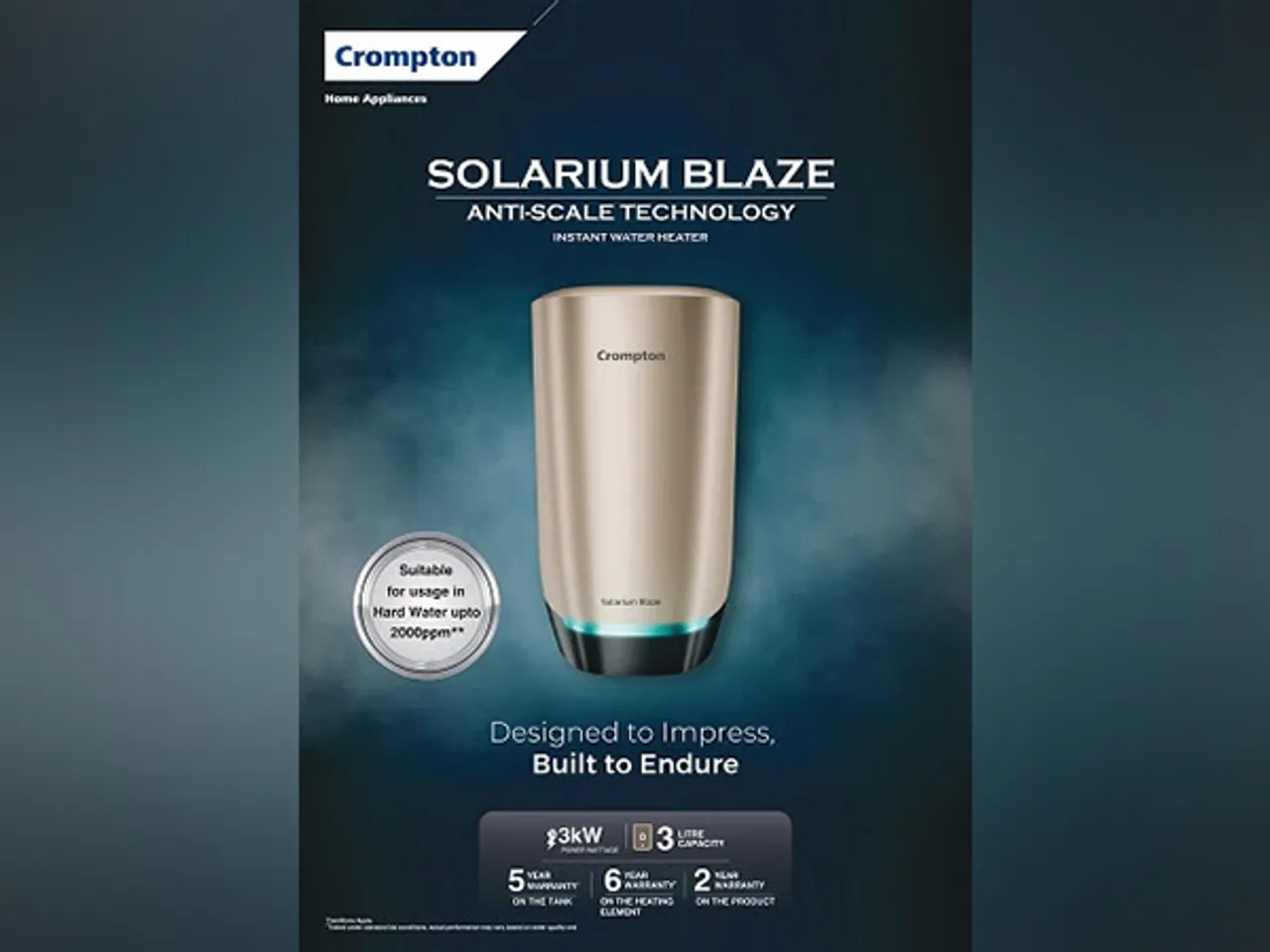 Crompton’s Solarium Blaze Instant Water Heater