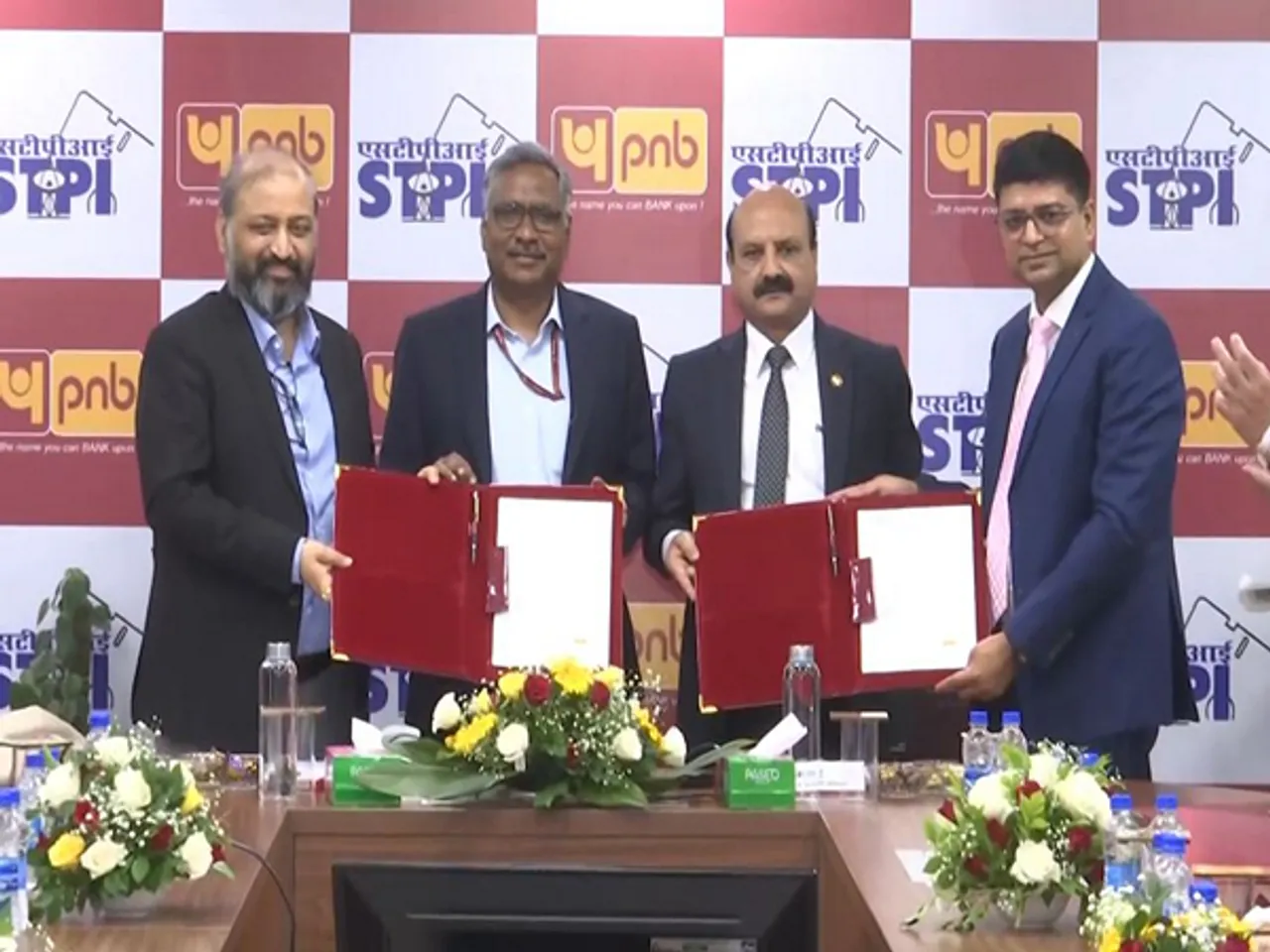 Punjab National Bank (PNB) signs MoU with Software Technology Parks of India (STPI) (Image: ANI)