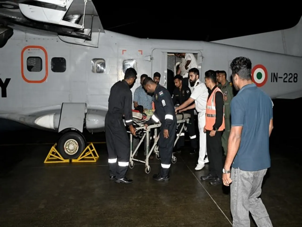 Visual of the medical evacuation (Photo: ANI)