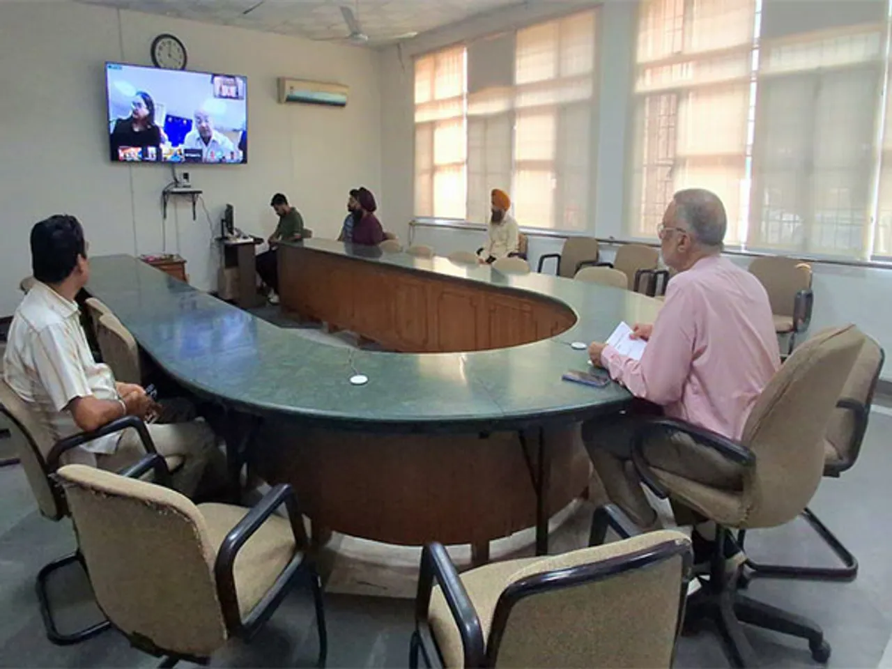 Punjab Health and Family Welfare Minister, Dr. Balbir Singh held a state-level review meeting (Photo/ANI)