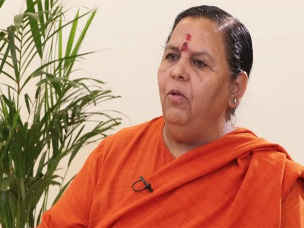 Bharatiya Janata Party (BJP) leader and former Madhya Pradesh Chief Minister Uma Bharti (Photo/ANI)