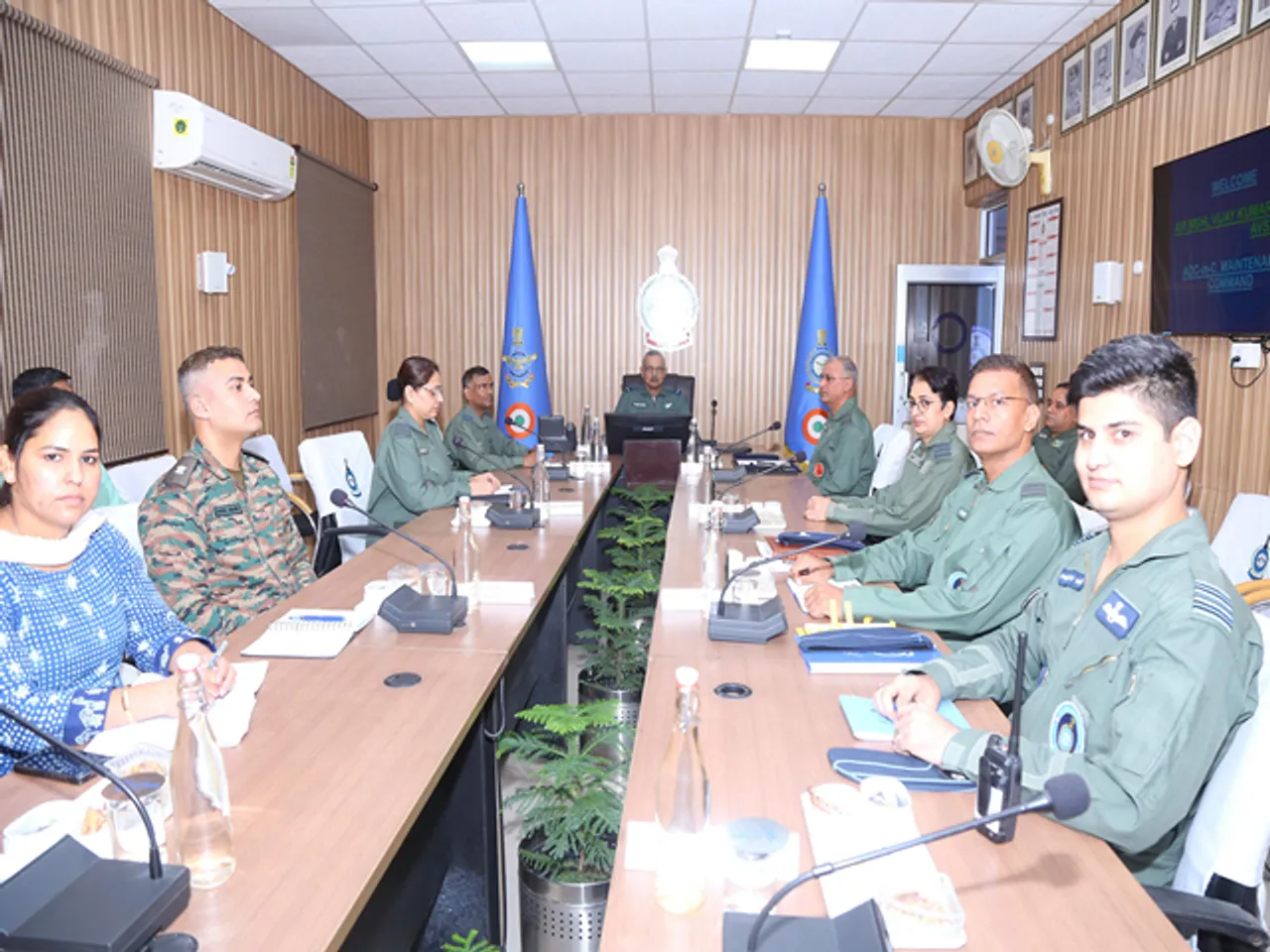 Air Marshal Vijay Kumar Garg visits Air Force Station Prahladpur (Photo/ANI)