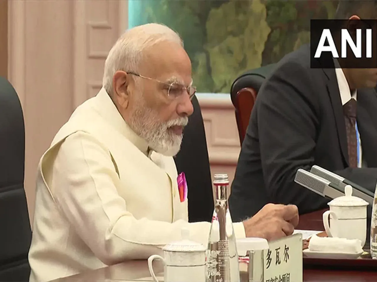 PM Modi during bilateral meeting with Chinese President Xi Jinping (Photo: ANI/DD)