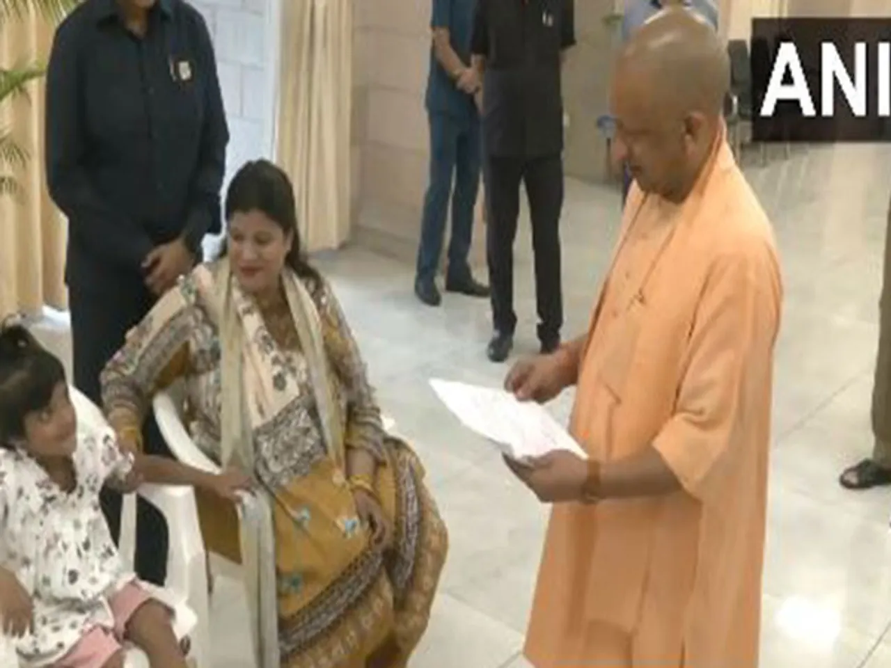 UP CM Yogi Adityanath assured admission for Mayra aspiring to become doctor (Photo/ANI)
