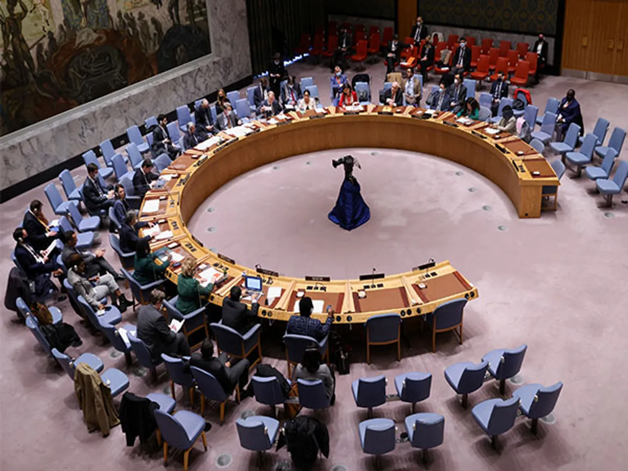 A general view of the United Nations Security Council meeting at UN Headquarters in New York City, U.S (Photo/Reuters)
