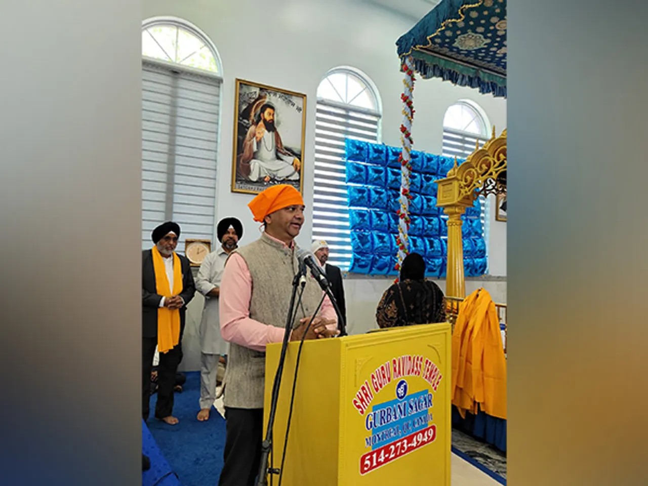 Indian High Commission officials to Canada attends Nagar Kirtan (Image: X@HCI_Ottawa)