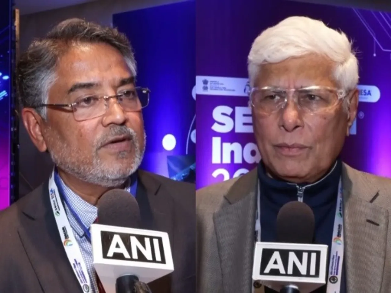 Nishith Desai, Founder and MD, Nishith Desai Associates (R) and Sriram Viswanathan, Founding Managing Partner at Celesta Capital (Photo/ANI)