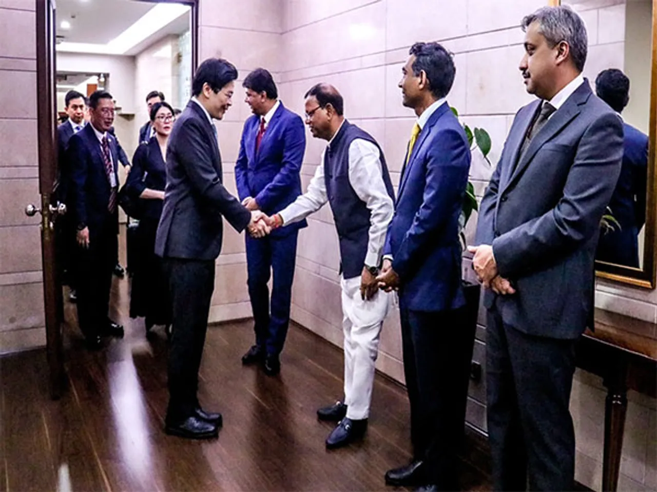 Singapore PM Lawrence Wong arrived in Delhi on Tuesday (Photo: X/@MEAIndia)