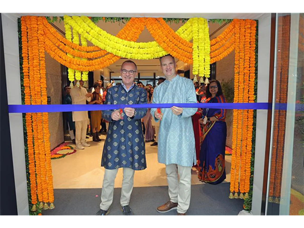 In frame: Eric Riegger, Chief Financial Officer- METRO AG and Guillaume Deruyter, Chief Customer & Merchandise Officer - METRO AG at the METRO Global Solution Center India, new Pune office inauguration.