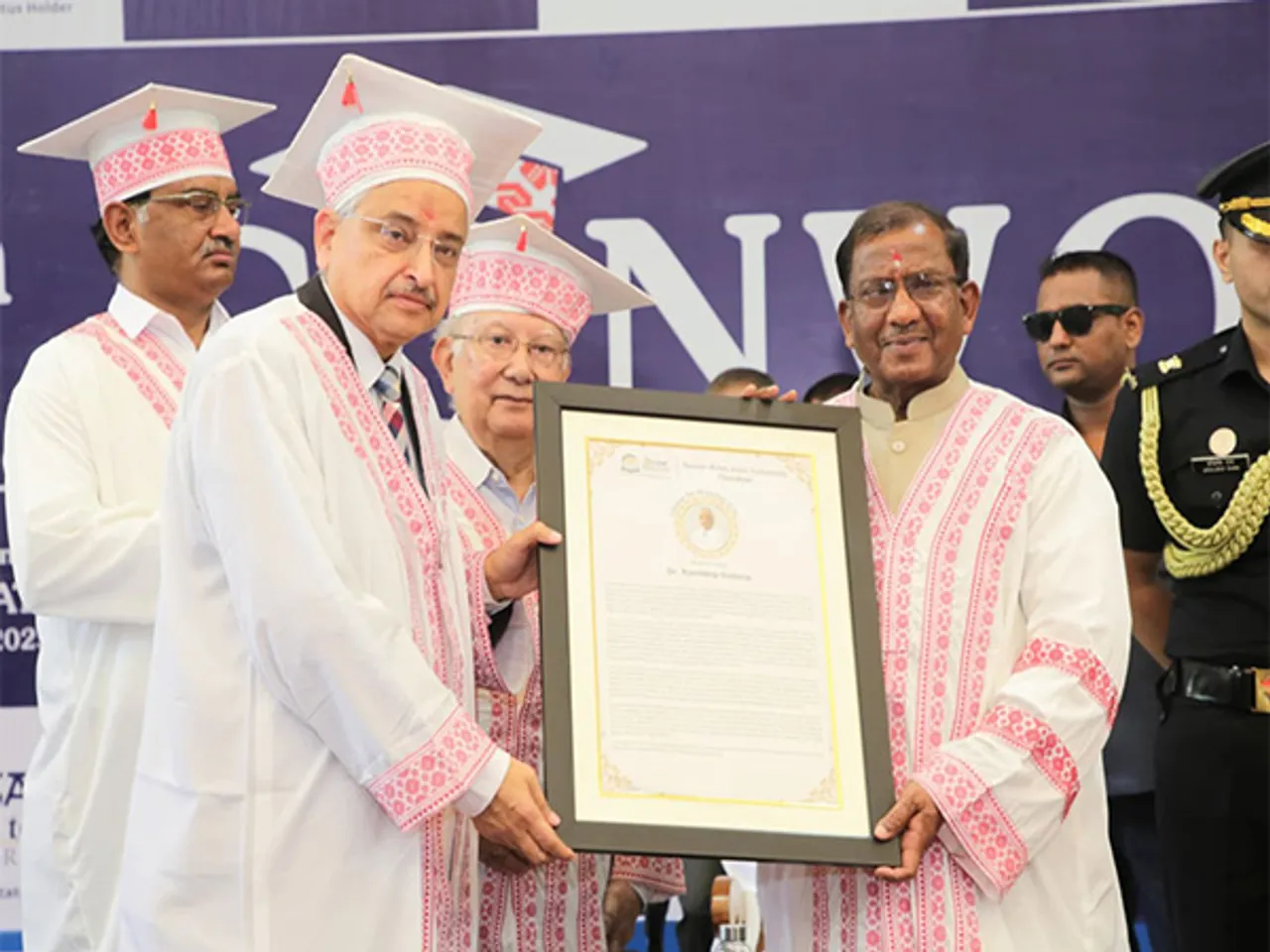 Assam Governor Lakshman Prasad Acharya at Convocation of Down Town University (Photo/ANI)