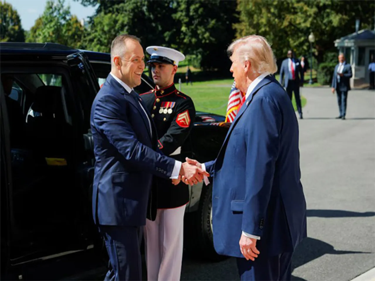 US President Donald Trump with Polish President Karol Nawrocki (Photo/Reuters)