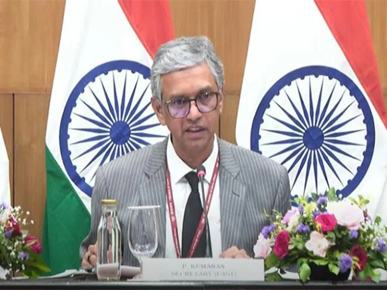 P Kumaran, Secretary (East) (Photo/ MEA India YouTube)
