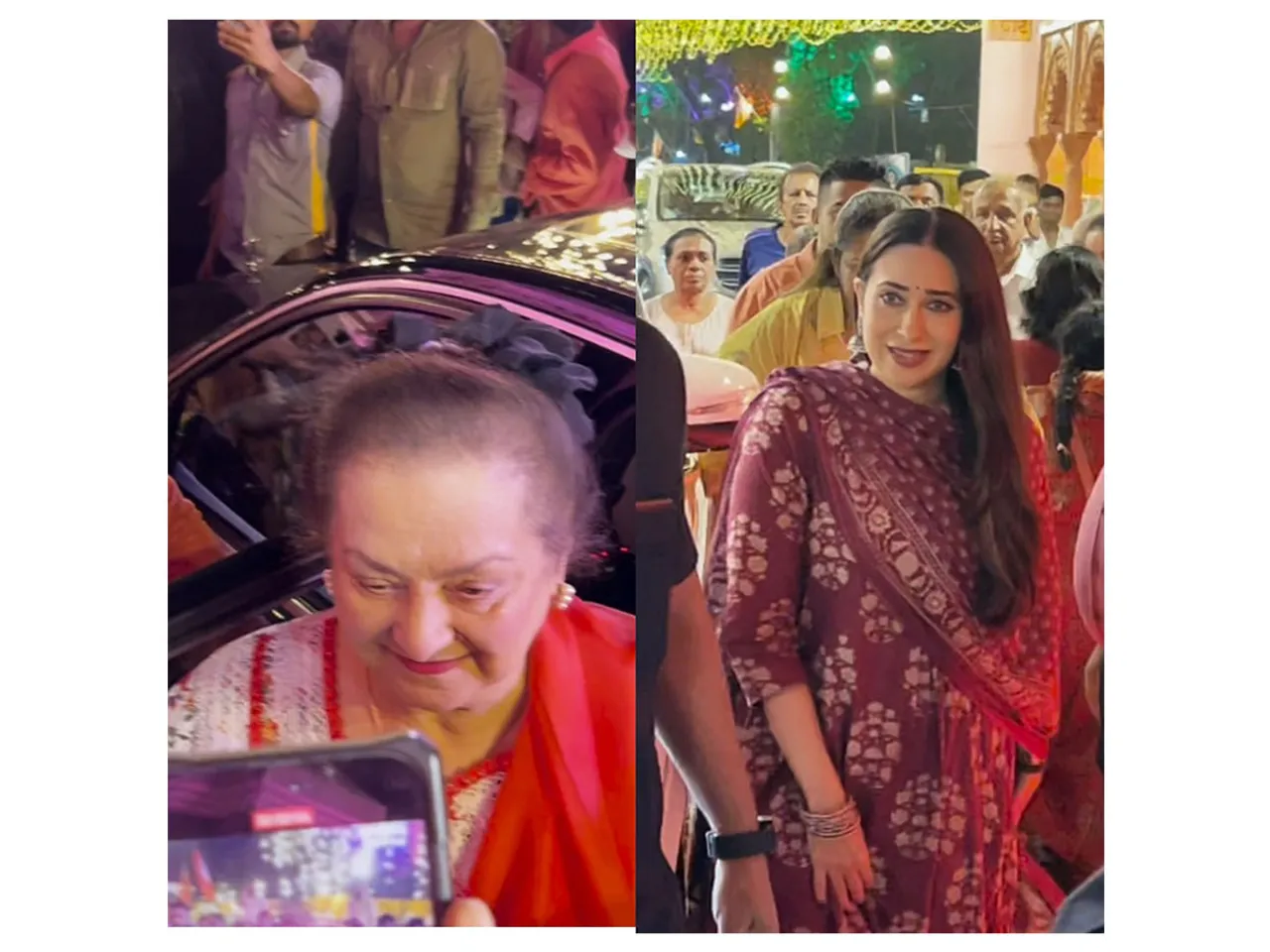 Saira Banu , Karisma Kapoor (Image source/ANI)