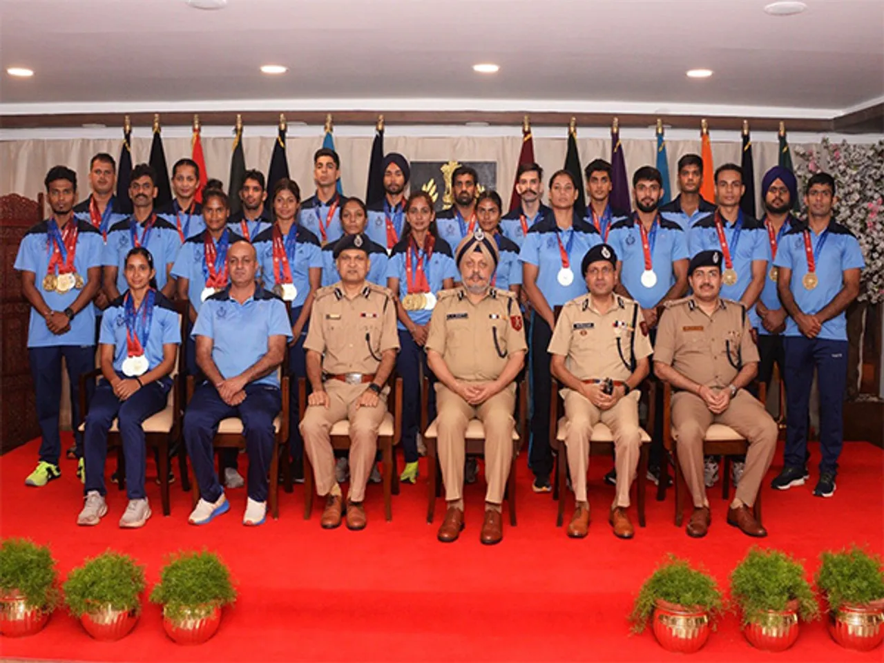 Newly inducted CISF officials under sports recruitment (Photo/CISF)