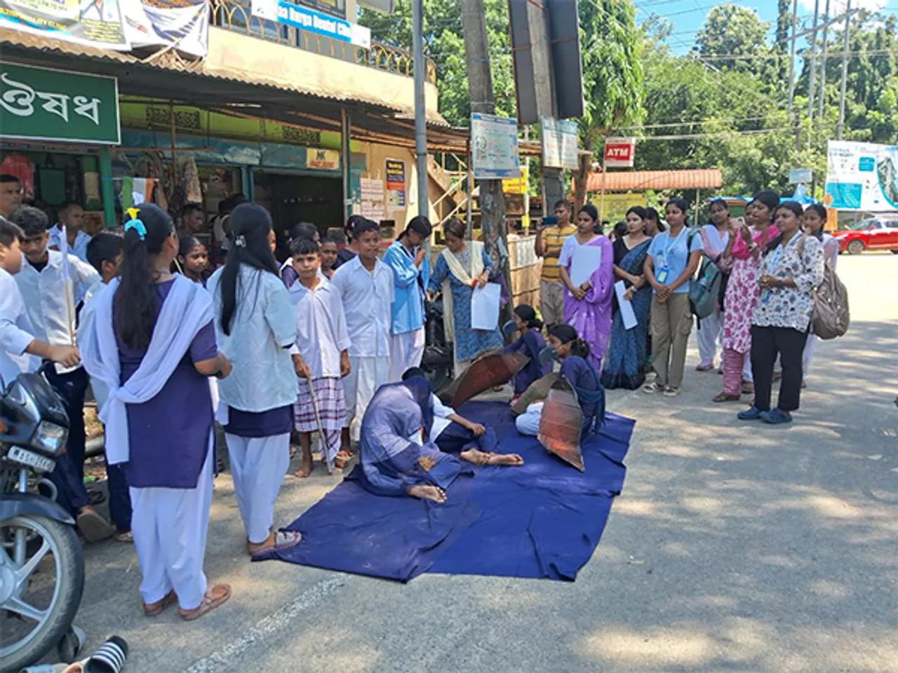 Students in Barak Valley participate in awareness activity. (Photo/ANI)