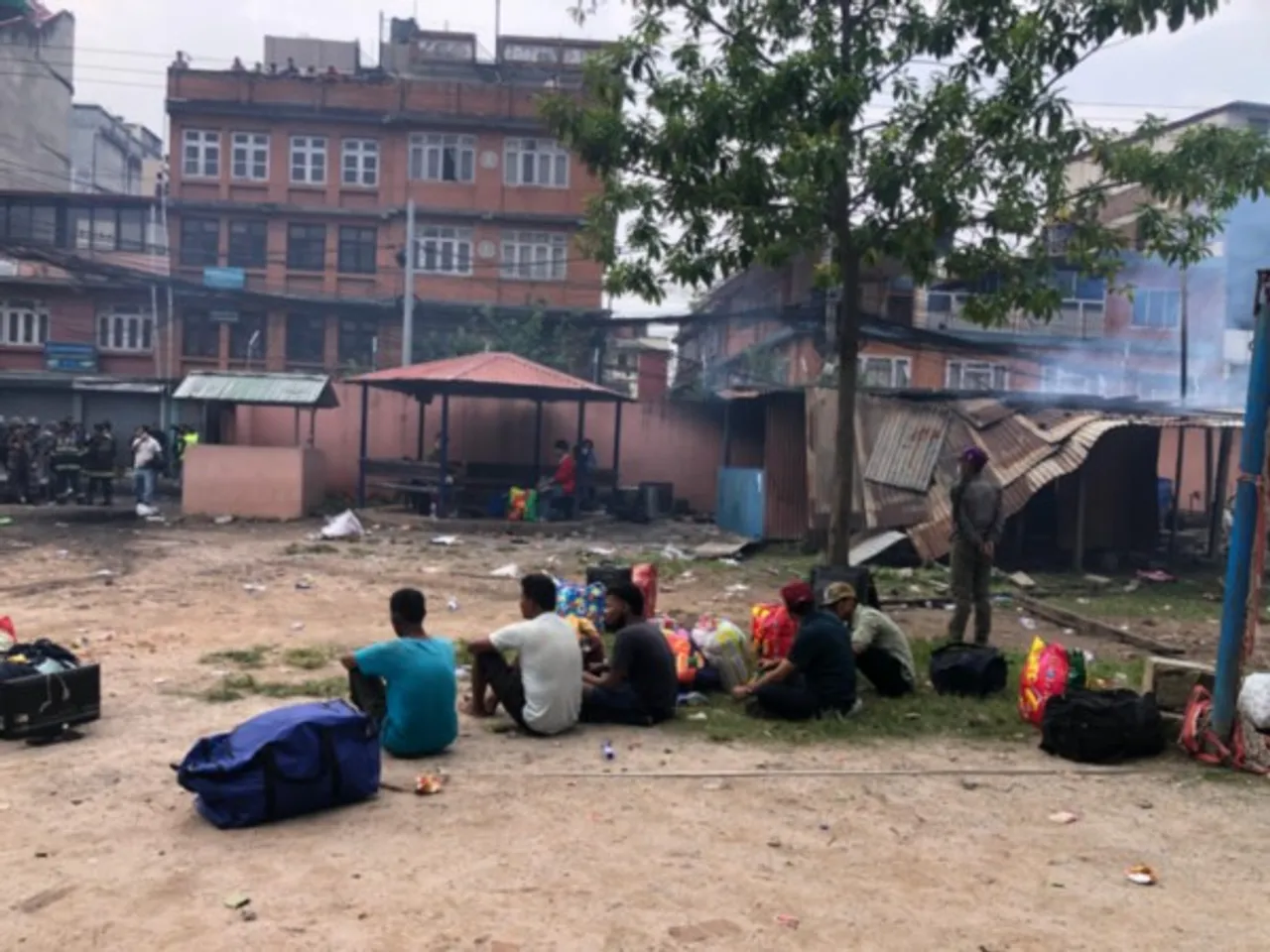 Aftermath of Tuesday's violence in Kathmandu (Photo/ANI)