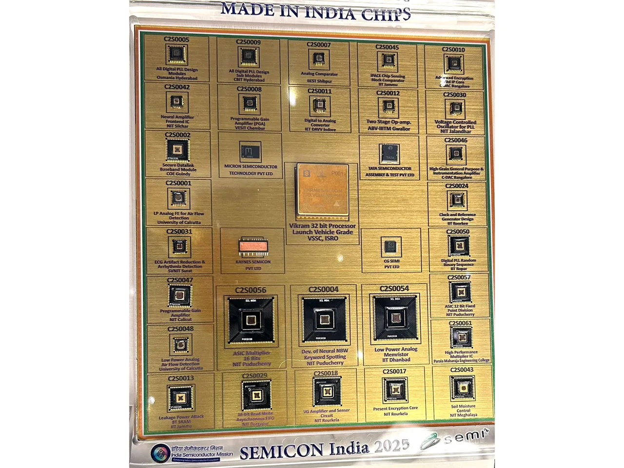 First ‘Made in India’ Chip (Photo/ANI)
