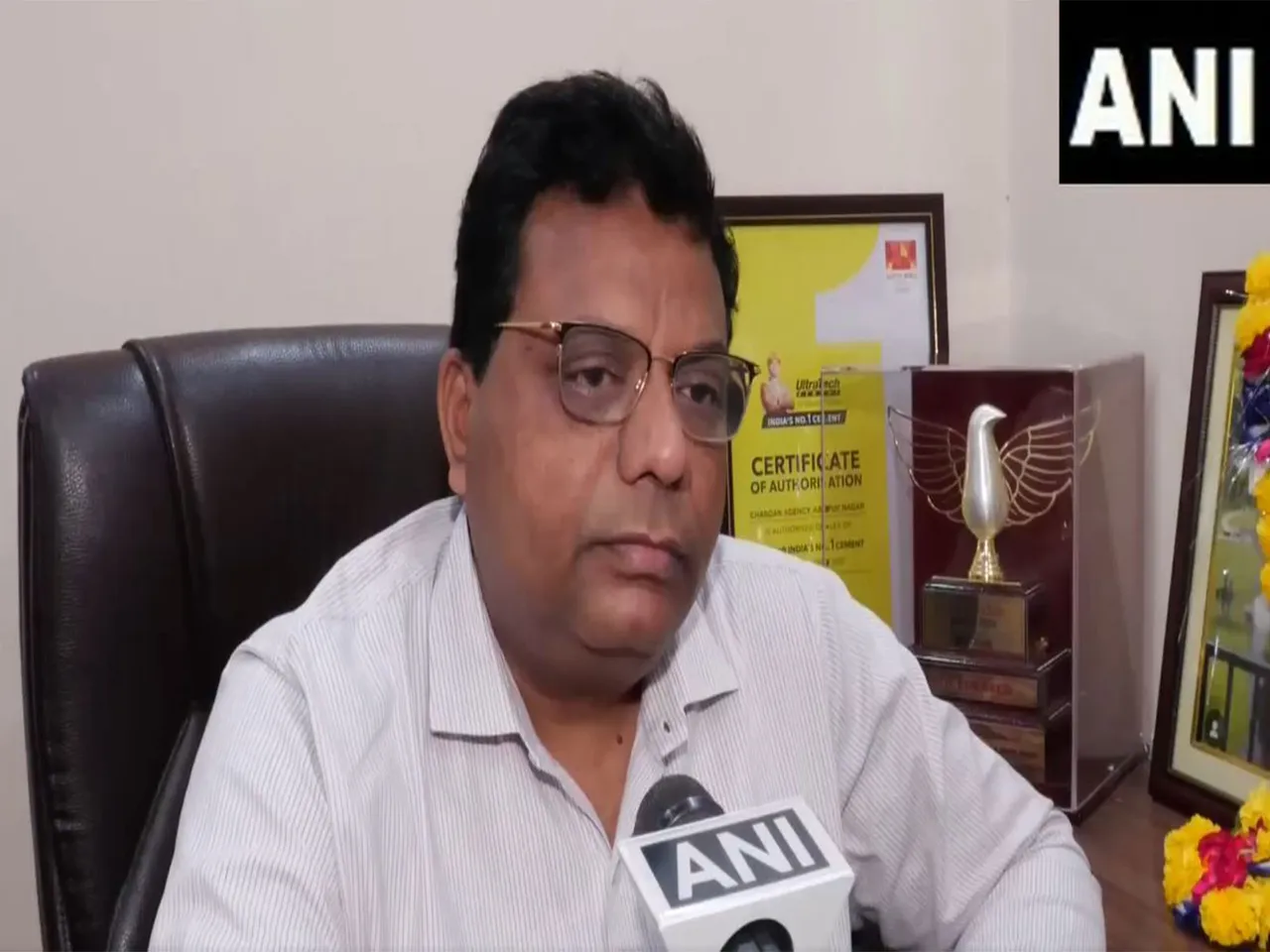 Sanjay Dwivedi, the father of Pahalgam terror attack victim Shubham Dwivedi (Photo/ANI)