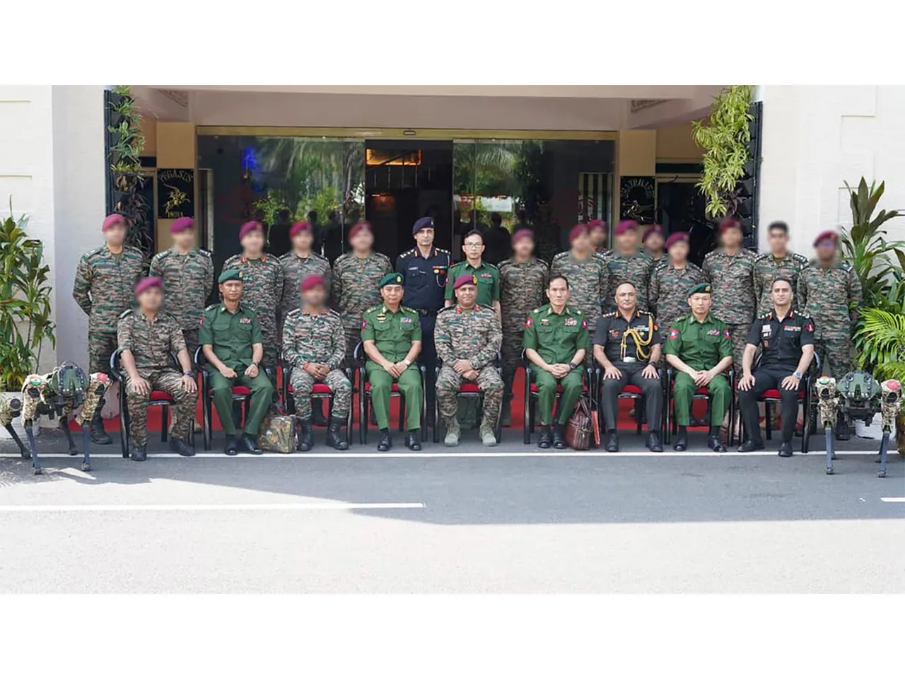 Myanmar Army’s Lieutenant General Ko Ko Oo visits Shatrujeet Brigade (Photo: X@adgpi)