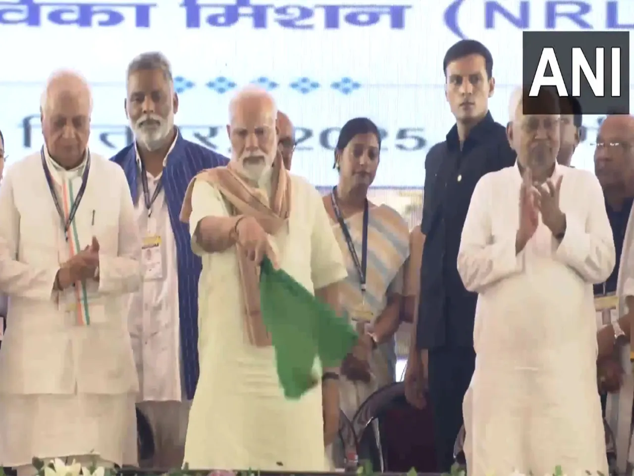 PM Modi flagged off trains, unveiled development projects in Purnea, Bihar (ANI)