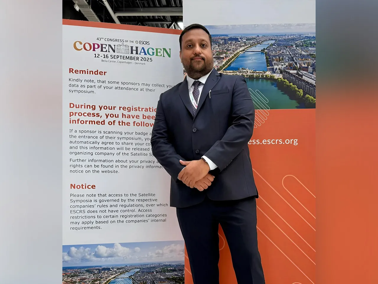 Surya Eye’s Dr. Jay Goyal Attends ESCRS 2025 in Copenhagen to Advance Eye Care in India