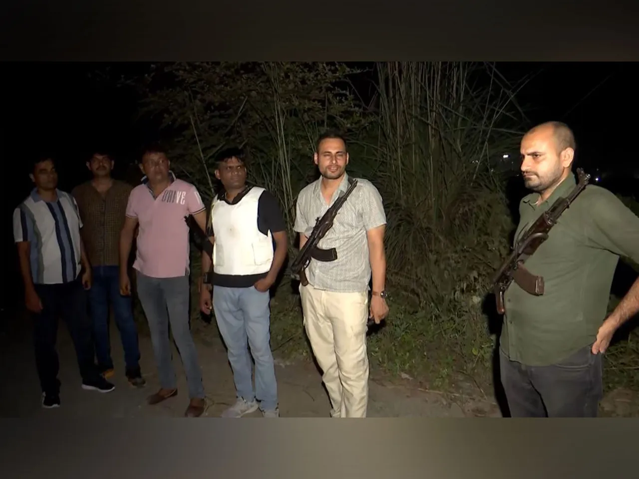Visuals from the encounter spot near Tronica City area of Ghaziabad.  (Photo/ANI)
