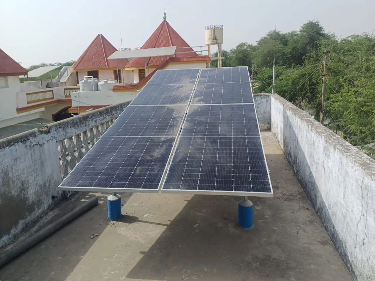Solar rooftop installed in one of the homes in Dhordo village (Photo/CMO)