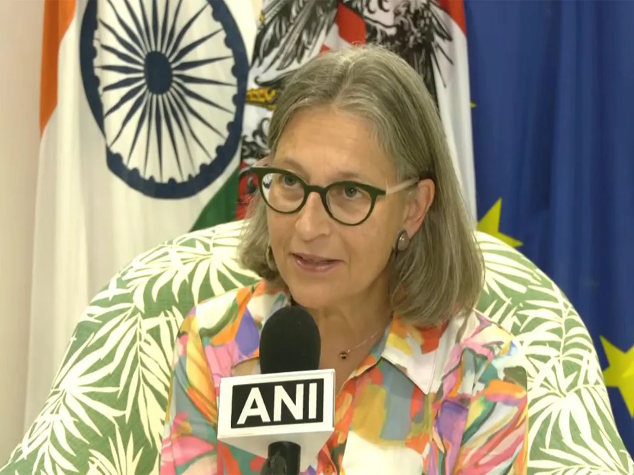 Austrian Ambassador to India, Katharina Wieser (Photo/ ANI)