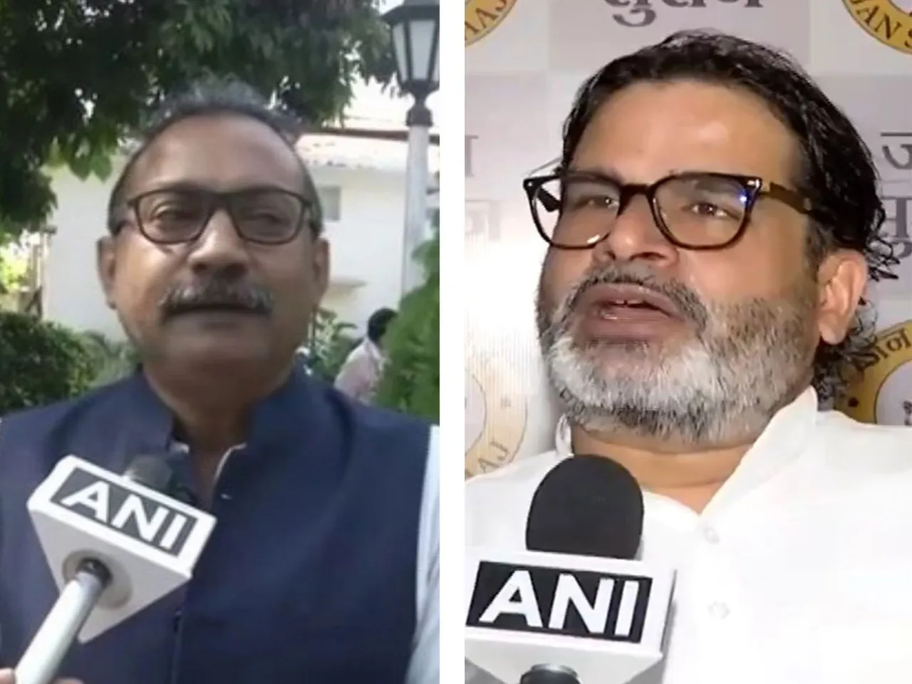 Janata Dal (United) leader Ashok Chaudhary and Jan Suraaj Party founder Prashant Kishor (File Photo/ANI)